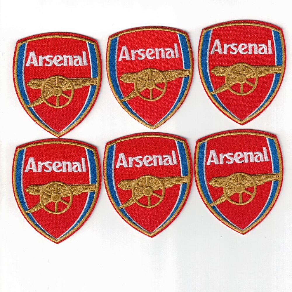 (6) Arsenal Futbol English Premier League Embroidered DIY Iron On Patches
